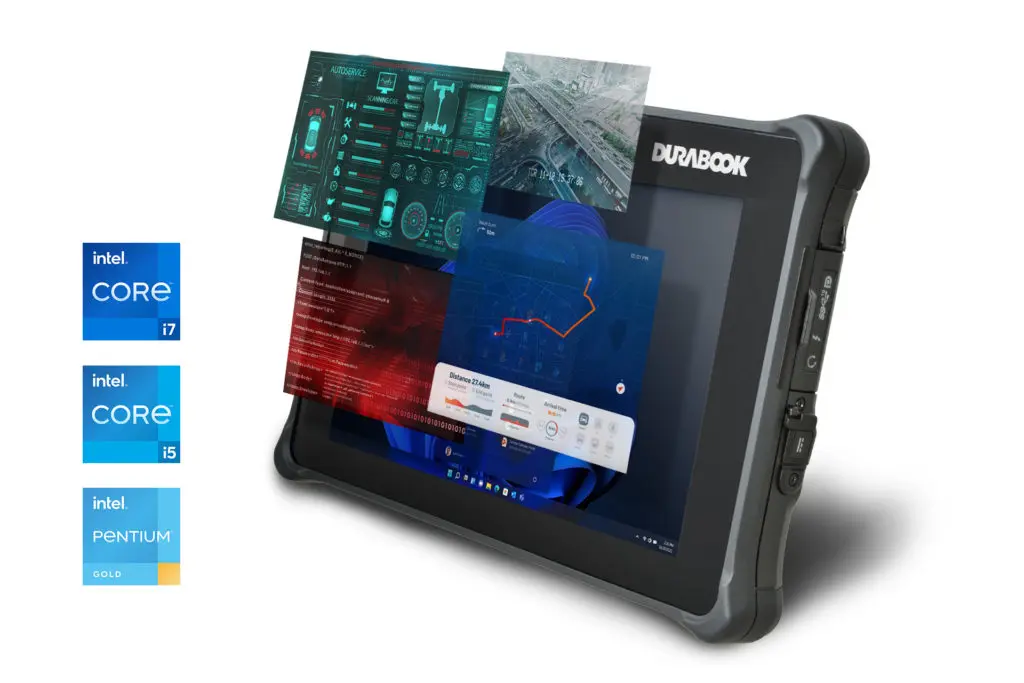 Durabook i7 işlemciye sahip, yüksek performanslı rugget tablet.